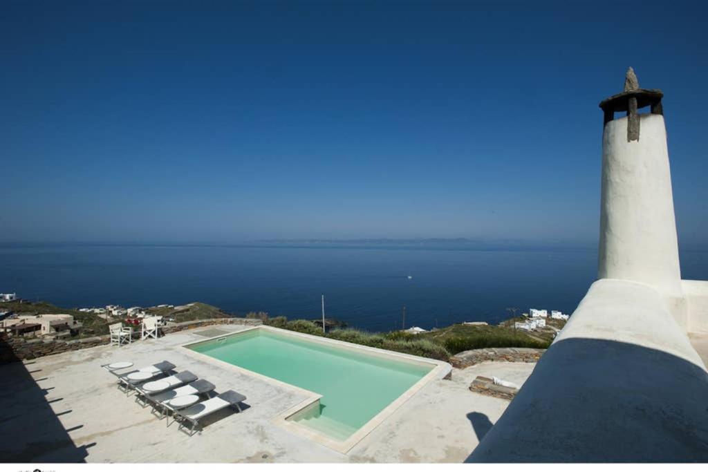 Spectacular Sunset View Villa At Melissaki Ioulis Exterior foto