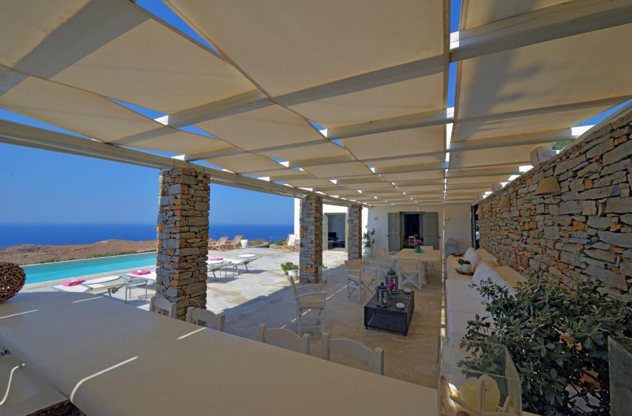 Spectacular Sunset View Villa At Melissaki Ioulis Exterior foto