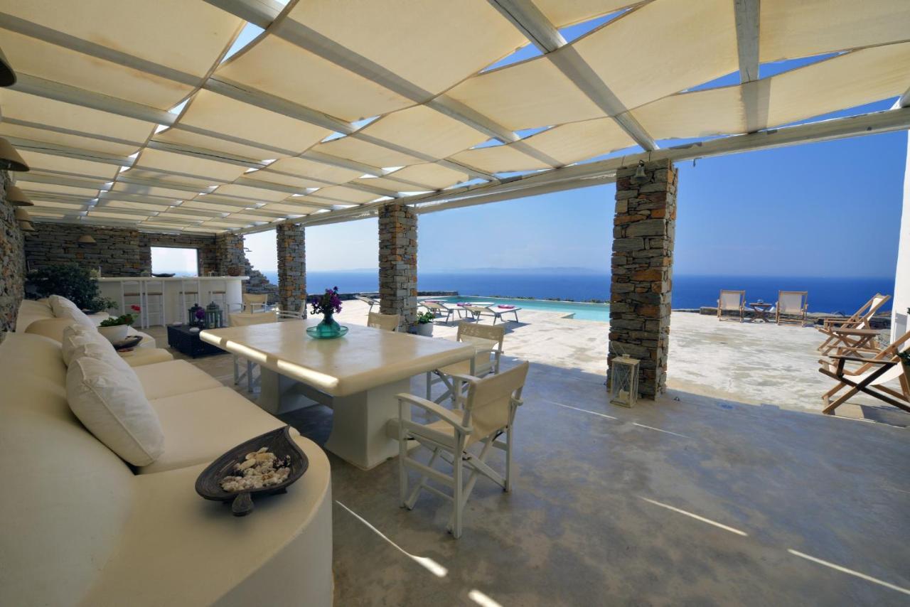Spectacular Sunset View Villa At Melissaki Ioulis Exterior foto