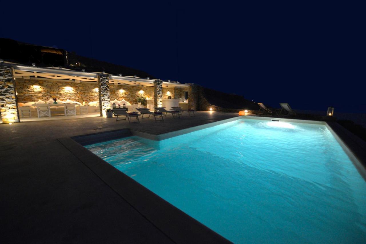 Spectacular Sunset View Villa At Melissaki Ioulis Exterior foto
