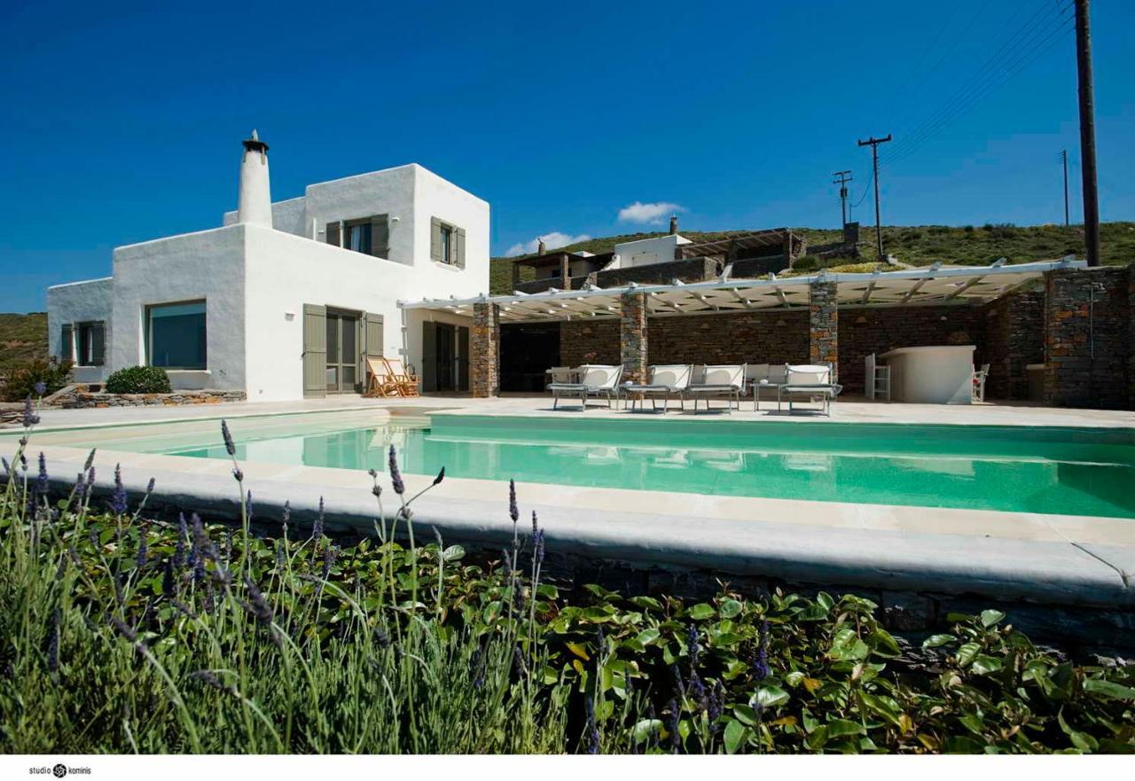 Spectacular Sunset View Villa At Melissaki Ioulis Exterior foto