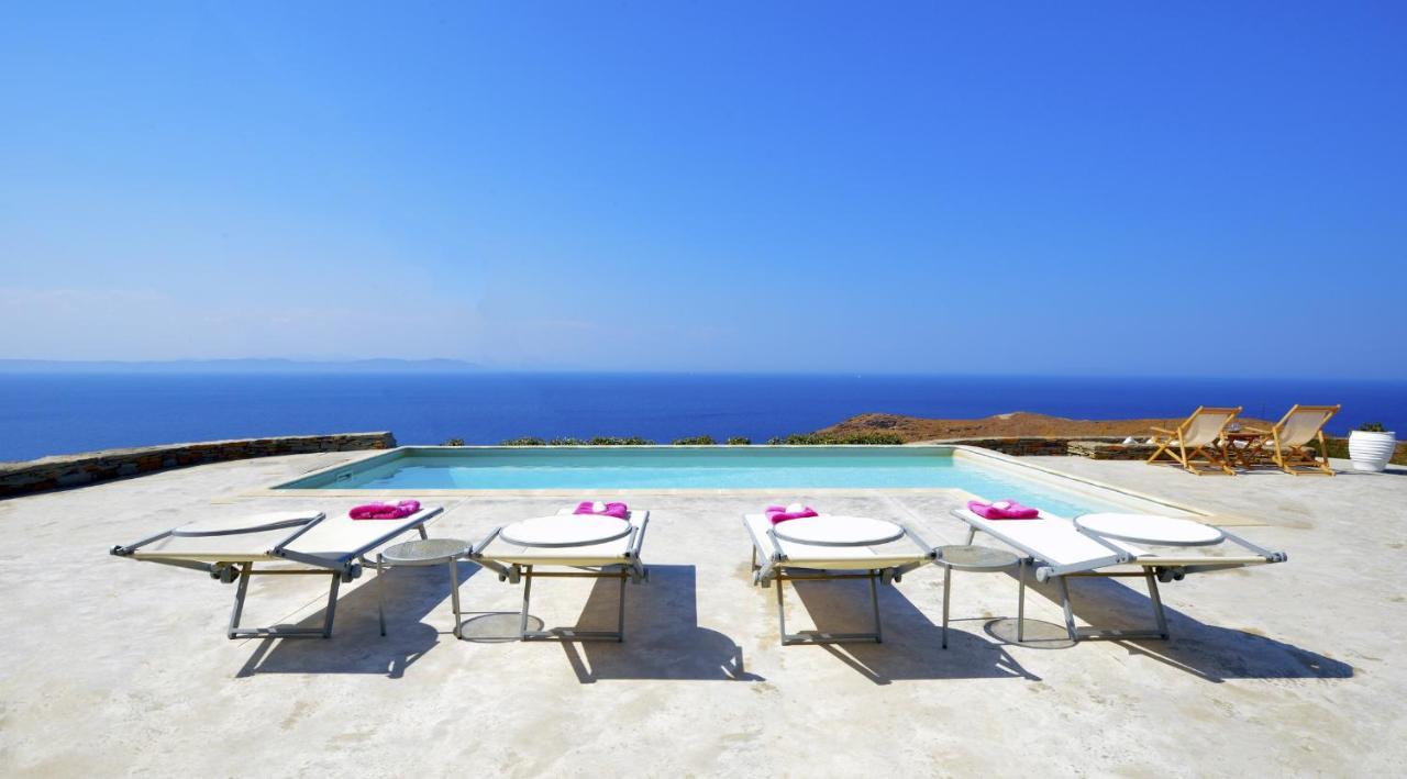 Spectacular Sunset View Villa At Melissaki Ioulis Exterior foto