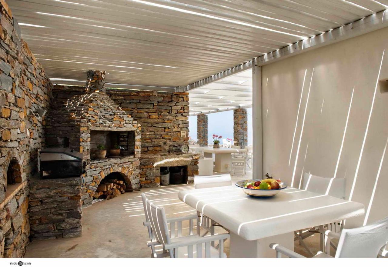 Spectacular Sunset View Villa At Melissaki Ioulis Exterior foto